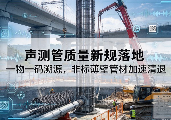 无极声测管质量新规落地，一物一码溯源，非标薄壁管材加速清退